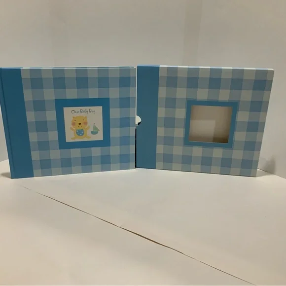 NEW BABY Boy(s) Keepsake 8” x 10” Memories Scrapbook - Picture 4 of 11